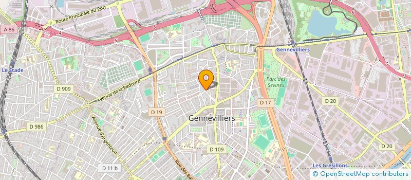 localisation de l'entreprise GANESHA SUPERMARKET à GENNEVILLIERS