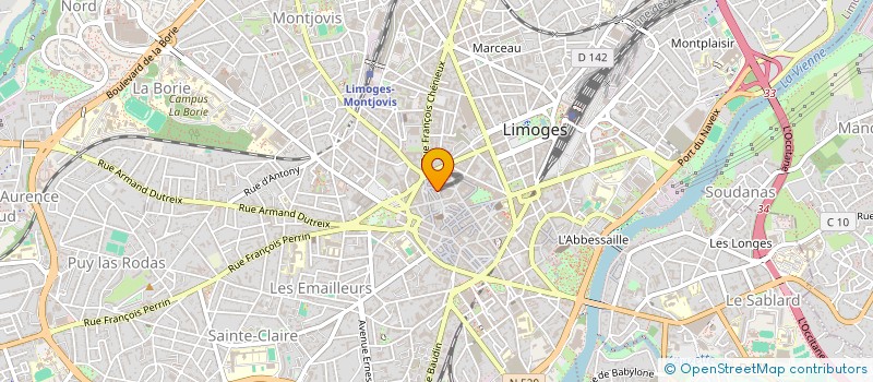 localisation de l'entreprise GANG à LIMOGES