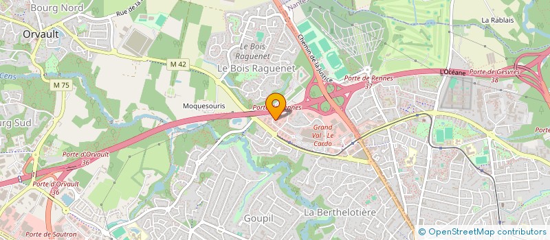 localisation de l'entreprise GANG'REINE à ORVAULT
