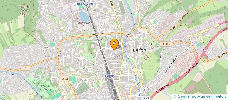localisation de l'entreprise GANG STATOOLS à BELFORT