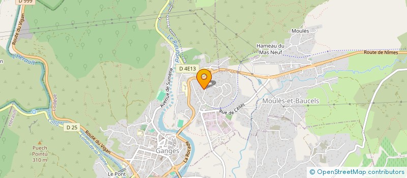 localisation de l'entreprise GANGES AUTO CONTROLE  GANGES