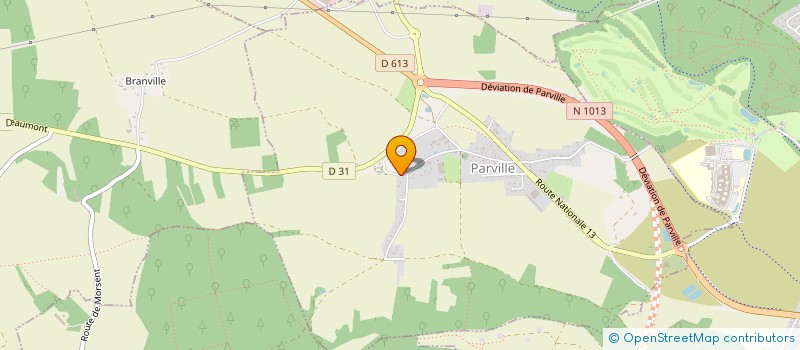 localisation de l'entreprise GANGNEBIEN à PARVILLE