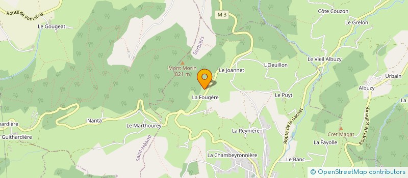localisation de l'entreprise GANGOTRY à SORBIERS
