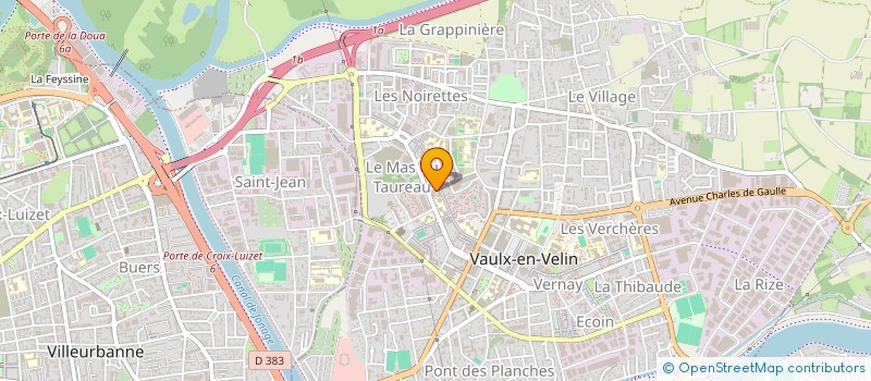 localisation de l'entreprise GANGSTAR PC  VAULX-EN-VELIN