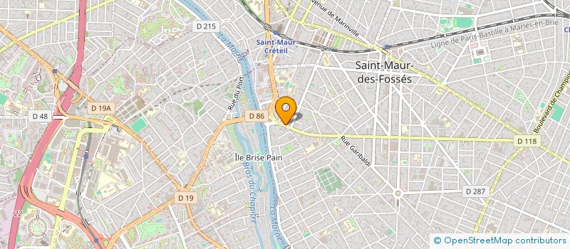 localisation de l'entreprise GANGSTERS COMMUNICATION  SAINT-MAUR-DES-FOSSES