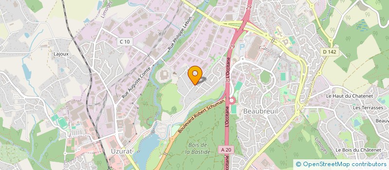 localisation de l'entreprise GANI  LIMOGES