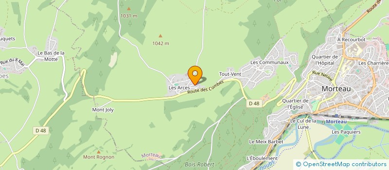 localisation de l'entreprise GANIAMOR  MORTEAU