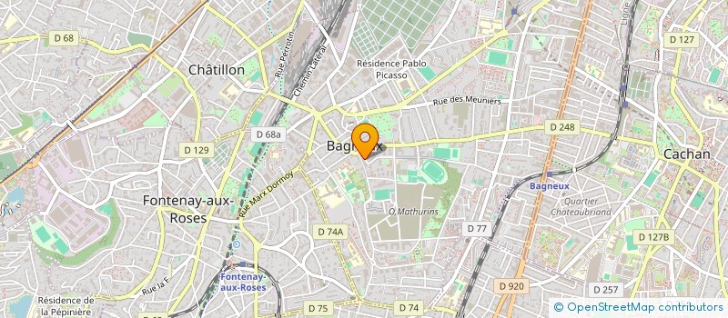 localisation de l'entreprise GANICA à BAGNEUX