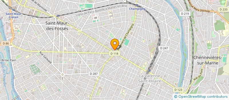 localisation de l'entreprise GANIM IMMOBILIER à SAINT-MAUR-DES-FOSSES