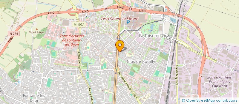 localisation de l'entreprise GANIU  DIJON