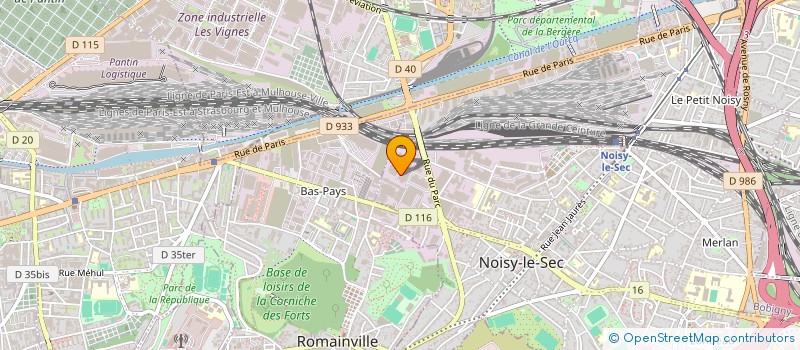 localisation de l'entreprise GANIX à NOISY-LE-SEC