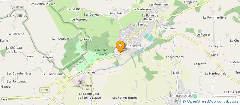 localisation de l'entreprise GANK INVEST  BECHEREL