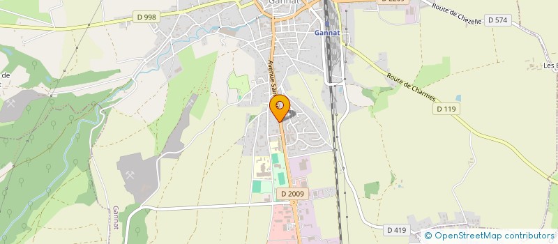localisation de l'entreprise GANNAT AMBULANCES à GANNAT
