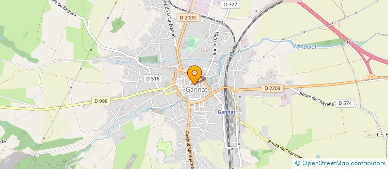 localisation de l'entreprise GANNAT SPORTS EVENTS à GANNAT