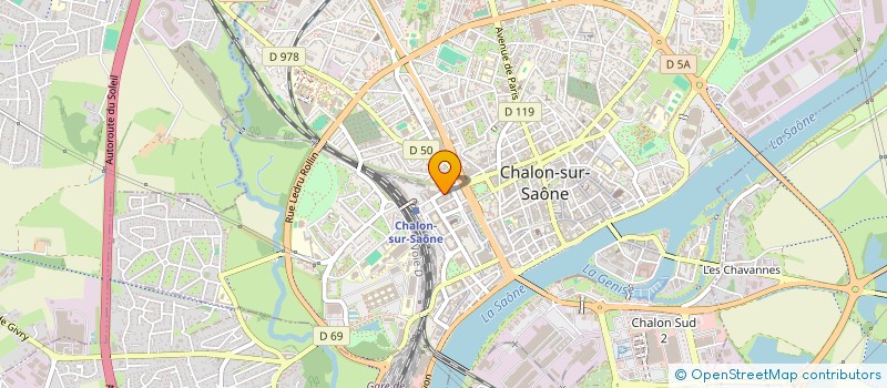 localisation de l'entreprise GANNEVAL  CHALON-SUR-SAONE