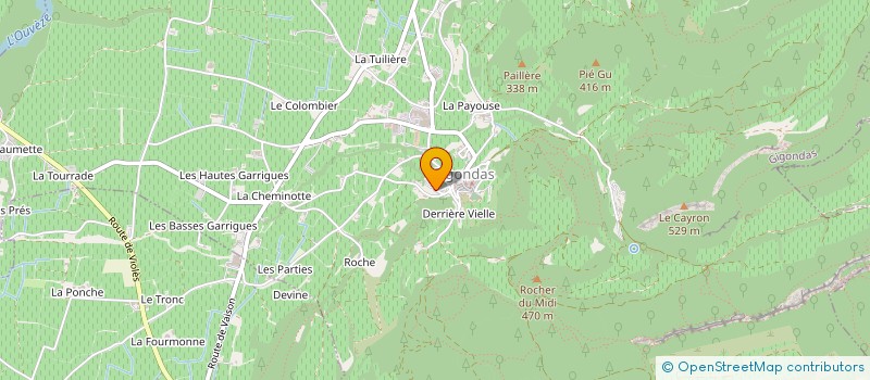 localisation de l'entreprise GANO  GIGONDAS