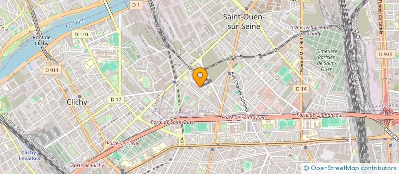 localisation de l'entreprise GANOMA à SAINT-OUEN-SUR-SEINE