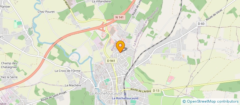 localisation de l'entreprise GANPHY  LA ROCHEFOUCAULD-EN-ANGOUMOIS