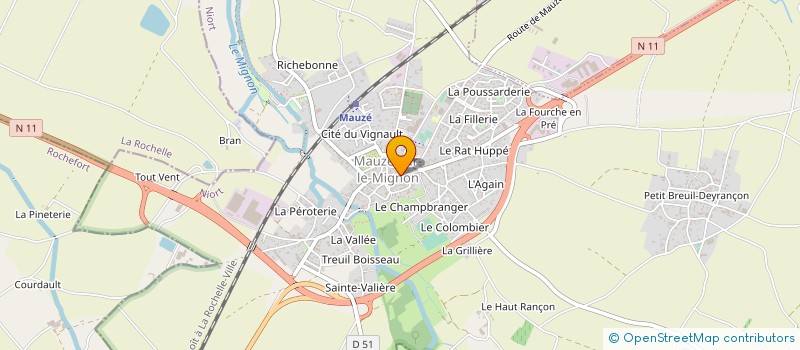 localisation de l'entreprise GANRY PERE ET FILS  MAUZE-SUR-LE-MIGNON