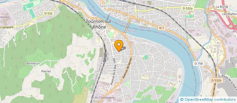 localisation de l'entreprise GANSPORTS à TOURNON-SUR-RHONE
