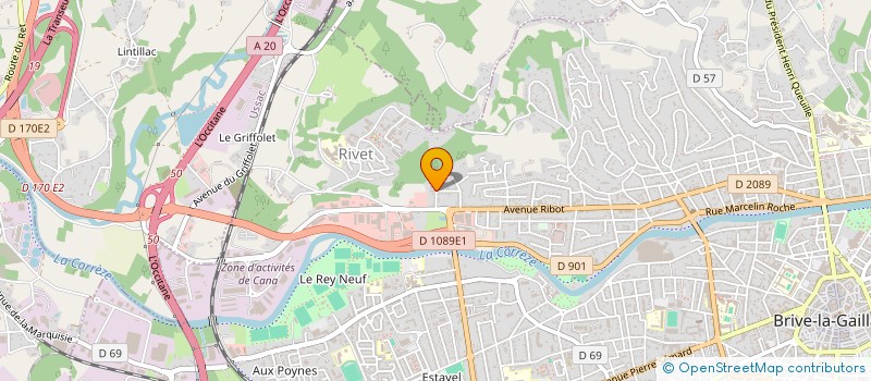 localisation de l'entreprise GANT  BRIVE-LA-GAILLARDE