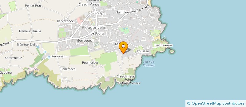 localisation de l'entreprise GANT AR BUGALED  PLOUGONVELIN