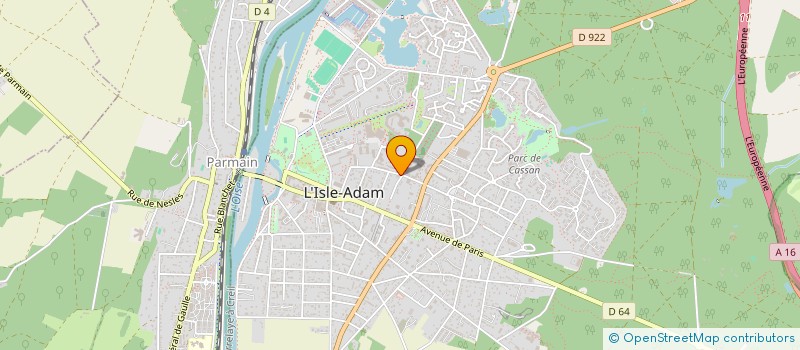 localisation de l'entreprise GANT D  L'ISLE-ADAM