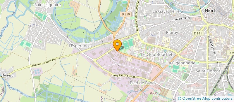 localisation de l'entreprise GANTERIE MONIER BOINOT SA à NIORT