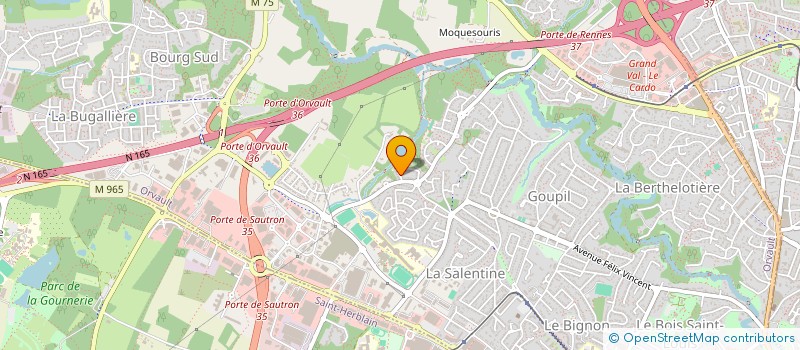 localisation de l'entreprise GANUK à ORVAULT