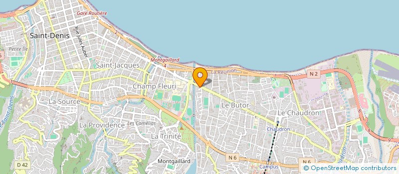 localisation de l'entreprise GANY AUTOS à SAINT-DENIS