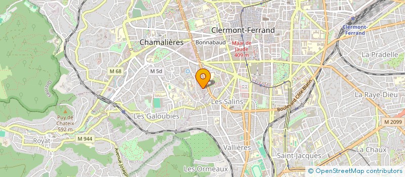 localisation de l'entreprise GANYMEDE  CLERMONT-FERRAND