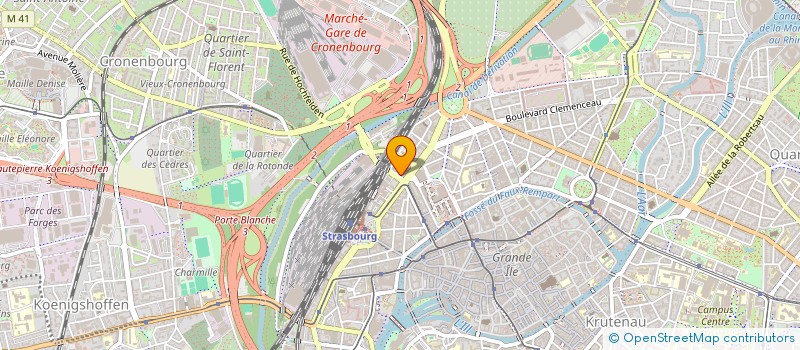 localisation de l'entreprise GANYMEDE à STRASBOURG