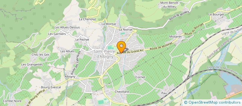 localisation de l'entreprise GANZER/PERRIER  SAINT-PIERRE-D'ALBIGNY