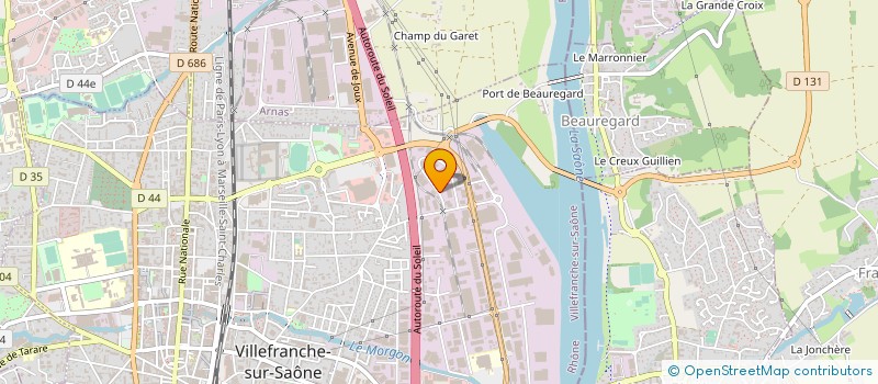 localisation de l'entreprise GANZIN AUTO DIFFUSION SA à VILLEFRANCHE-SUR-SAONE