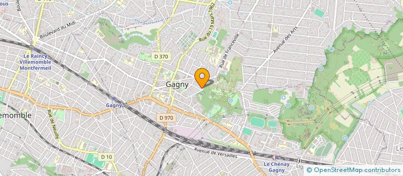 localisation de l'entreprise GANZIN COURTAGE à GAGNY