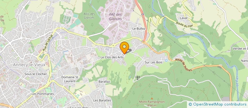 localisation de l'entreprise GAO COMMUNICATION à ANNECY