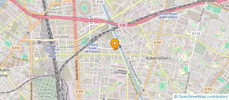 localisation de l'entreprise GAO FU  AUBERVILLIERS