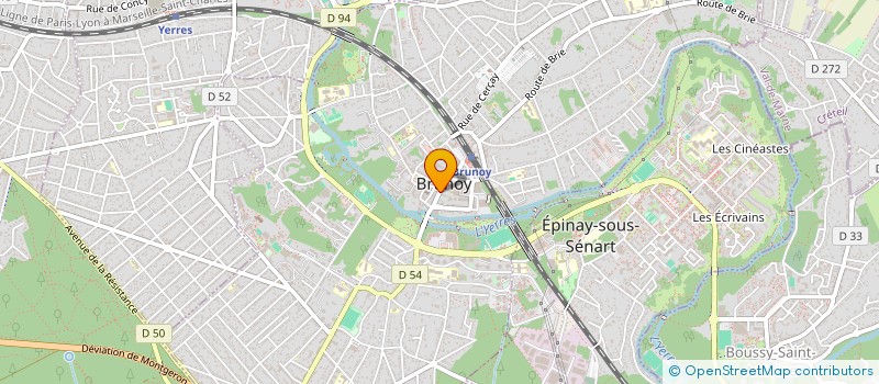 localisation de l'entreprise GAO YUN à BRUNOY