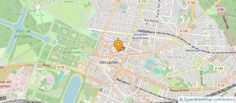 localisation de l'entreprise GAOP à VERSAILLES