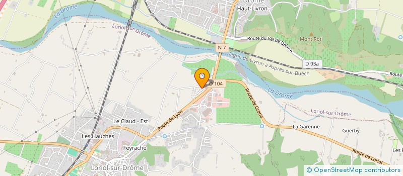 localisation de l'entreprise GAOU INVEST  LORIOL-SUR-DROME