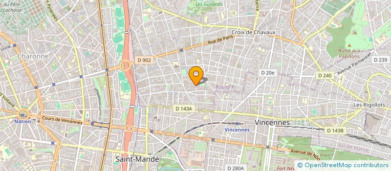 localisation de l'entreprise GAOWAN à MONTREUIL