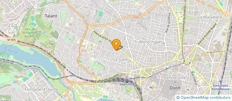 localisation de l'entreprise GAP à DIJON