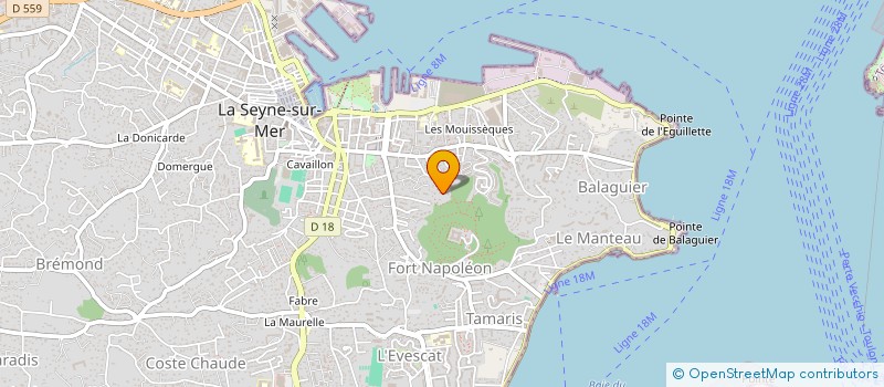 localisation de l'entreprise GAP à LA SEYNE-SUR-MER