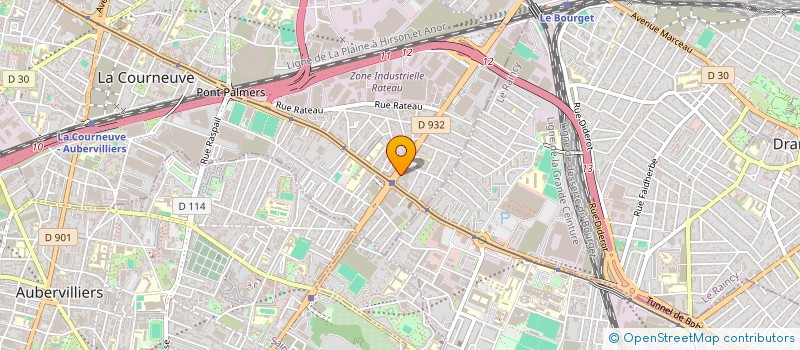 localisation de l'entreprise GAP à LA COURNEUVE