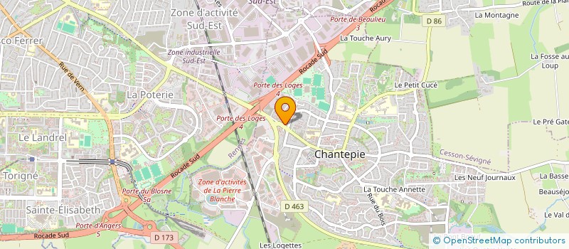 localisation de l'entreprise GAP AGENCEMENT à CHANTEPIE