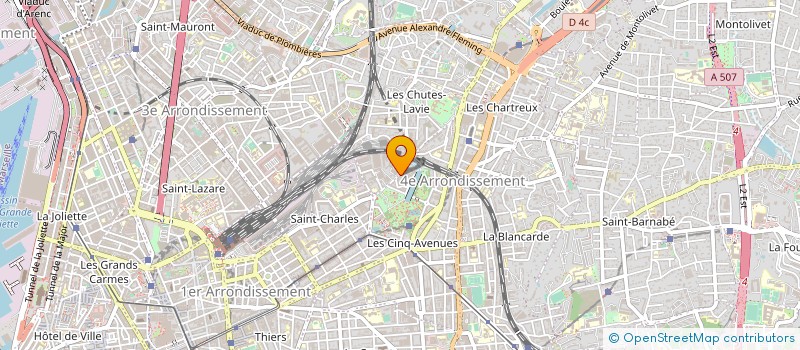 localisation de l'entreprise GAP BATIMENT à MARSEILLE