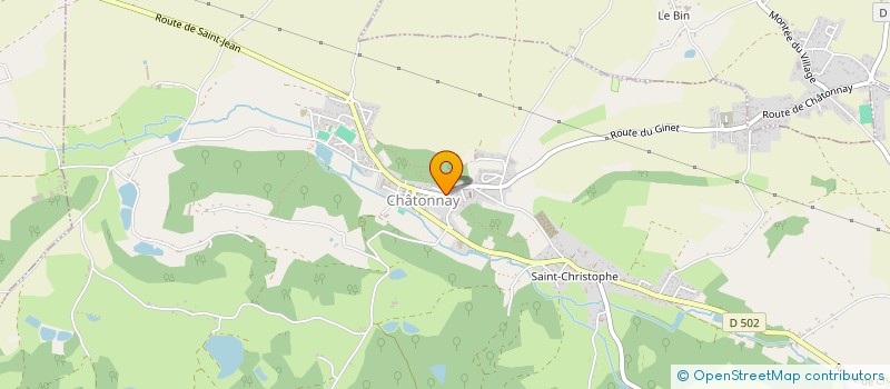 localisation de l'entreprise GAP CHATONNAY IMMOBILIER  CHATONNAY