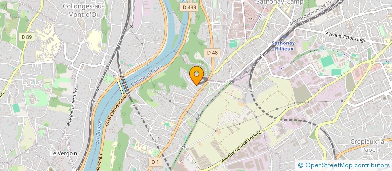 localisation de l'entreprise GAP CIMADOMO  CALUIRE ET CUIRE