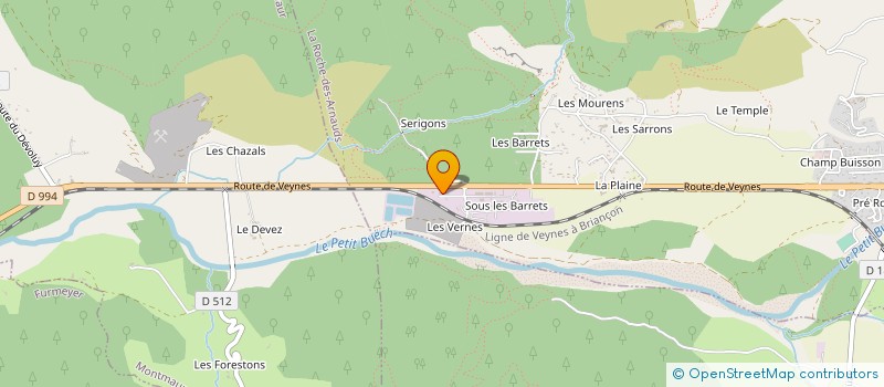 localisation de l'entreprise GAP ENERGIE à LA ROCHE-DES-ARNAUDS