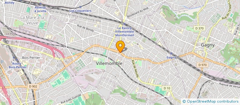 localisation de l'entreprise GAP EVENTS à VILLEMOMBLE
